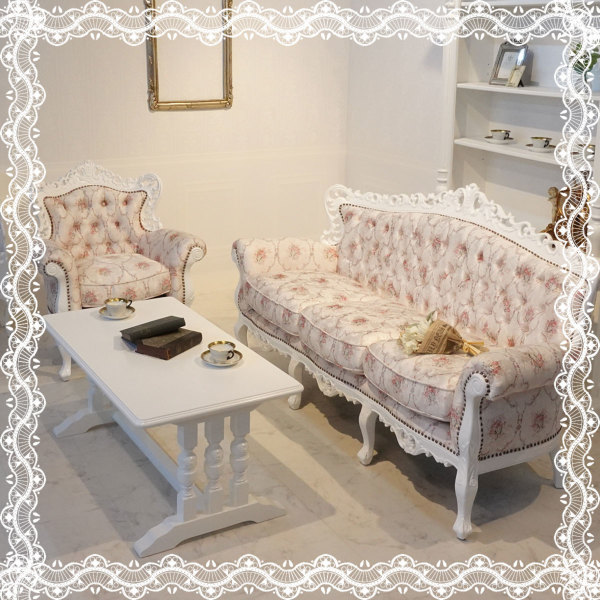 1人掛けソファ・アンティークテイスト 1006-1-SH-18F116B 新着