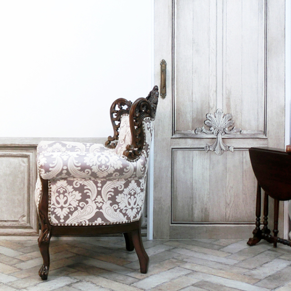 1人掛けソファ・アンティークテイスト 1006-1-SH-5F68B 新着