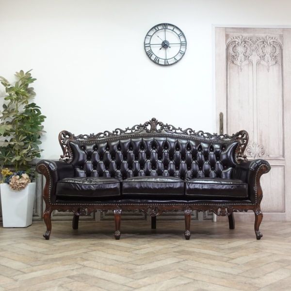 3人掛けソファ・アンティークテイスト 1006-3-SH-5L914B-A 新着