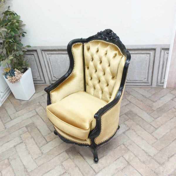 アンティーク調家具 １人掛けソファー 1人掛けソファ・アンティークテイスト 1008-1W-8F85B 新着アンティーク