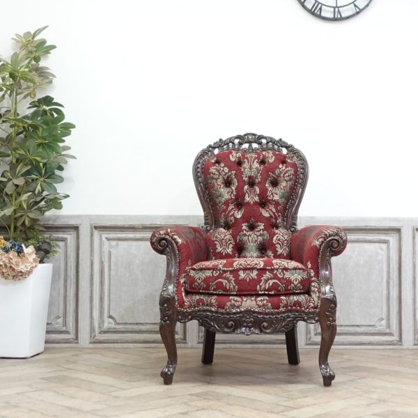 1人掛けソファ・アンティークテイスト 1013-5F4B 新着アンティーク