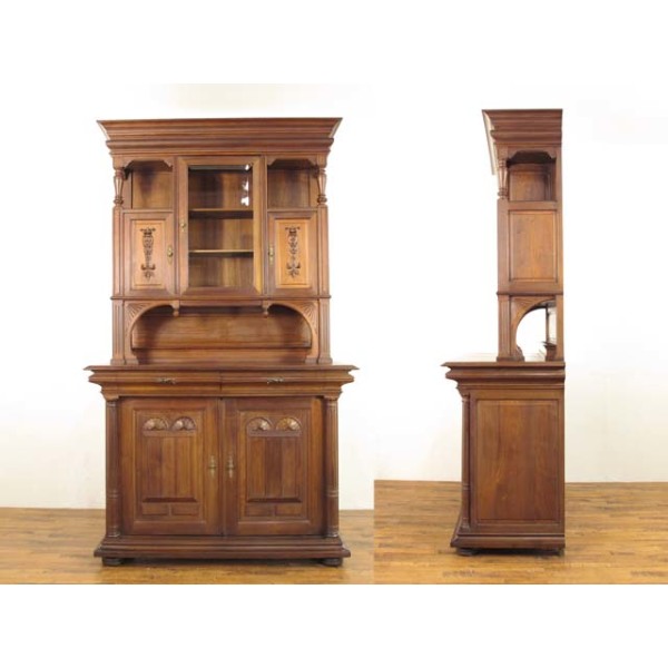 1900年頃 マホガニー材 フランス アンティーク・キャビネット