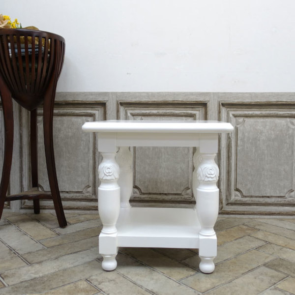 週末限定 アンティーク サイドテーブル 楽天市場】サイドテーブル(AW25 セラミックBK) ニトリ 【玄関先