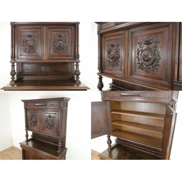 1900年頃 ウォールナット材 フランス アンティーク・キャビネット