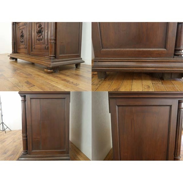 1900年頃 ウォールナット材 フランス アンティーク・キャビネット