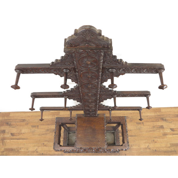 1880年頃 オーク材 イギリス アンティーク・ホールスタンド