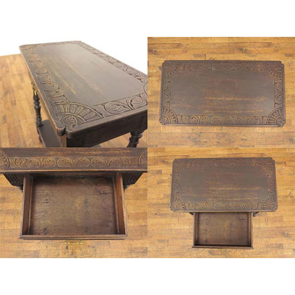 イギリス　アンティーク　コンソール 1920年頃 オーク材 イギリス アンティーク・コンソール antique56006