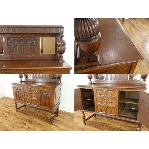 1920年頃 オーク材 イギリス アンティーク・サイドボード antique57672