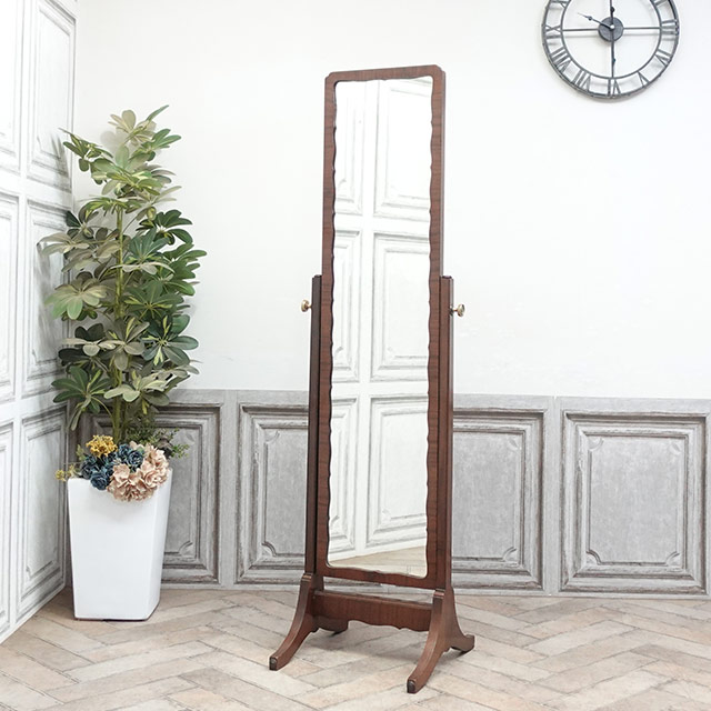 1920年頃 マホガニー材 イギリス アンティーク・ミラー antique58180