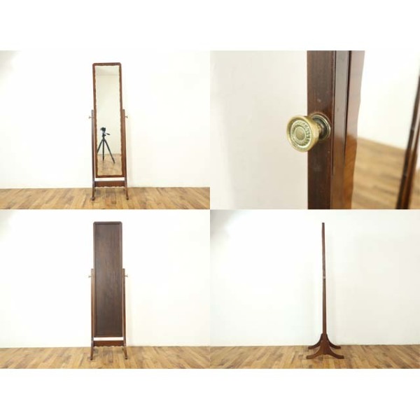 1920年頃 マホガニー材 イギリス アンティーク・ミラー antique58180