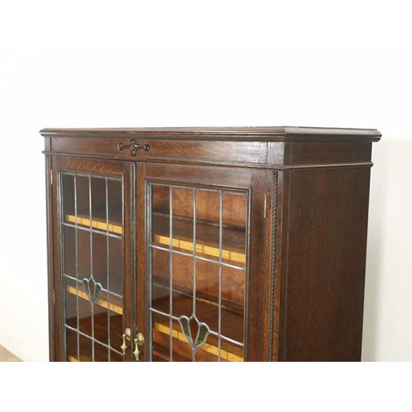 1930年代オーク材（高さ127.5cm）ブックケース（本棚） イギリス