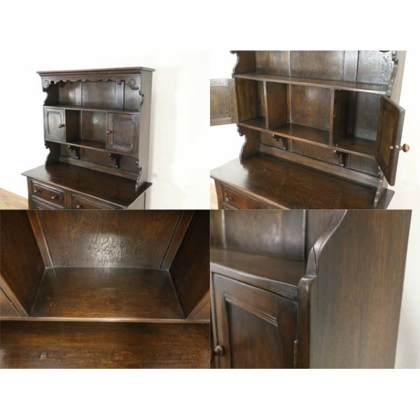 イギリス アンティーク カップボード 1940年代 1940年頃 オーク材 イギリス アンティーク・カップボード