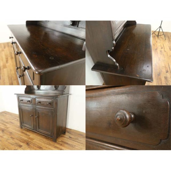 1940年頃 オーク材 イギリス アンティーク・カップボード antique58252  
