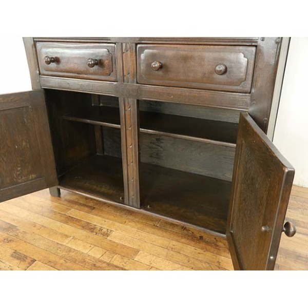 イギリス アンティーク カップボード 1940年代 1940年頃 オーク材 イギリス アンティーク・カップボード