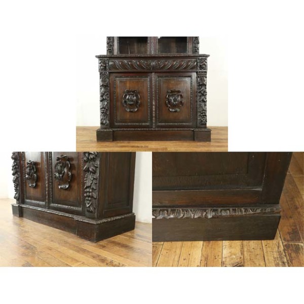 1880年頃 オーク材 イギリス アンティーク・キャビネット antique58473