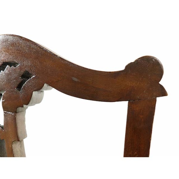 アンティークチェア　マホガニー アンティーク調 マホガニー無垢材 ロッキングチェア 装飾彫刻 cha055