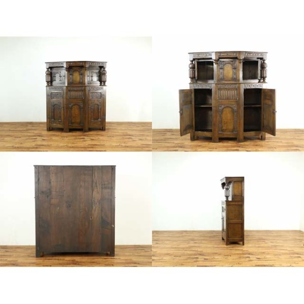 1920年頃 オーク材 イギリス アンティーク・キャビネット antique59047