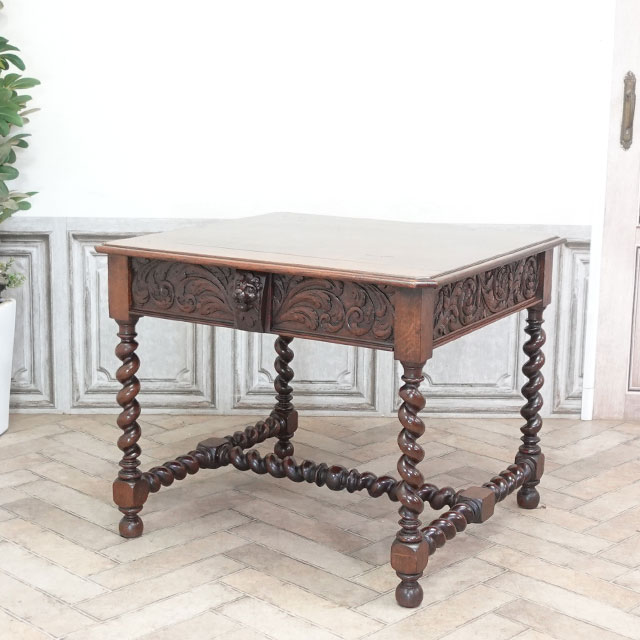1900年頃 オーク材 イギリス アンティーク・デスク antique59060 新着