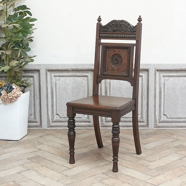 英国製 ダイニングチェア オールド アンティーク　オーク材 英国製 ダイニングチェア オールド アンティーク オーク材 1940年頃