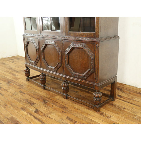 1910年頃 オーク材 イギリス アンティーク・キャビネット antique59231