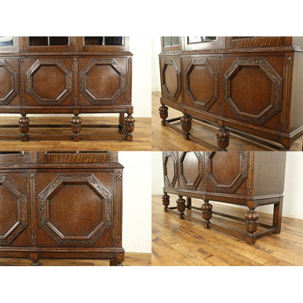 1910年頃 オーク材 イギリス アンティーク・キャビネット antique59231