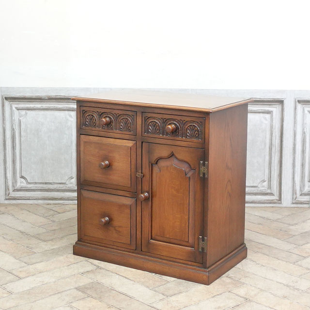 1950年頃 オーク材 イギリス アンティーク・キャビネット antique59298