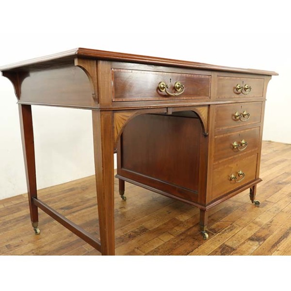 1920年頃 マホガニー材 イギリス アンティーク・デスク antique59335