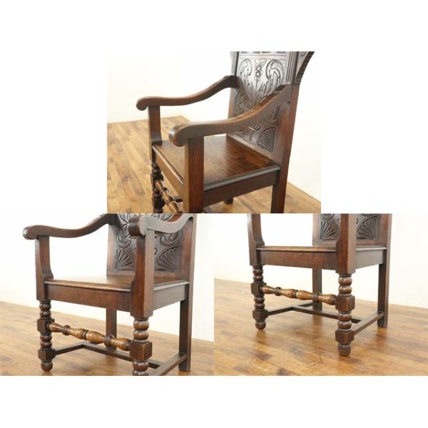 アンティークチェア　イギリス製 1910年頃 オーク材 イギリス アンティーク・チェア antique59426 新着