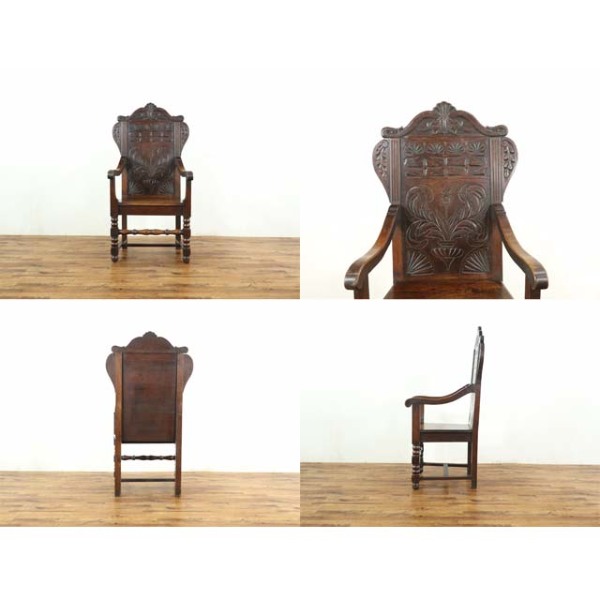 1910年頃 オーク材 イギリス アンティーク・チェア antique59426 新着