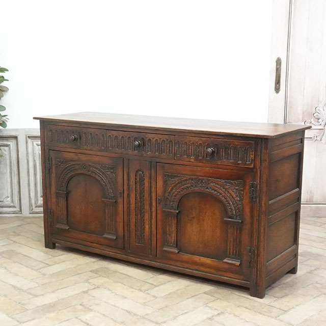 イギリス　アンティーク　オーク　額 1920年頃 オーク材 イギリス アンティーク・カウンター antique59495