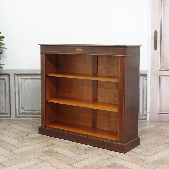 充実の品 1940年頃 マホガニー材 イギリス アンティーク・ブックケース 家具