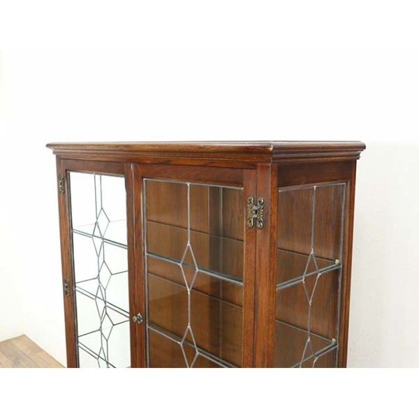 1950年頃 オーク材 イギリス アンティーク・ショーケース antique59648