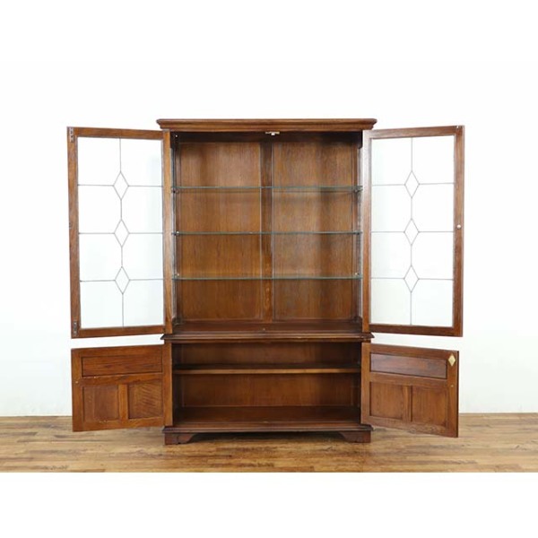 1950年頃 オーク材 イギリス アンティーク・ショーケース antique59648