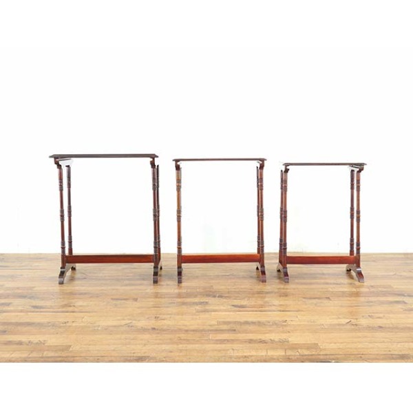 1930年頃 マホガニー材 イギリス アンティーク・ネストテーブル