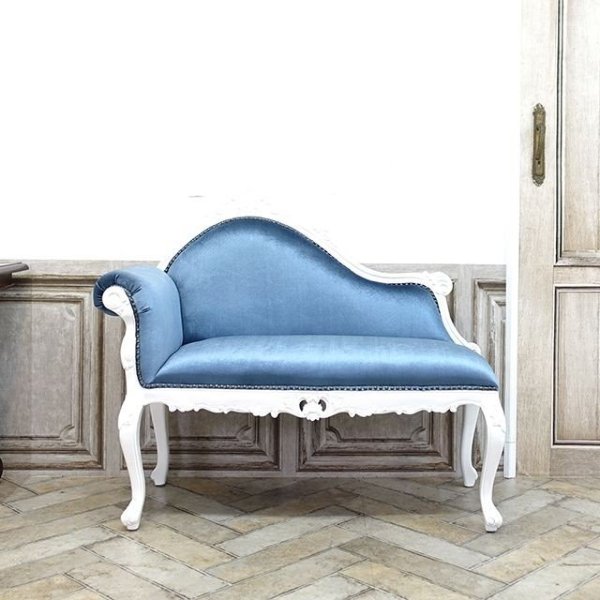 F963\"　アンティーク　レトロ　片アームカウチソファ　W1500 F963