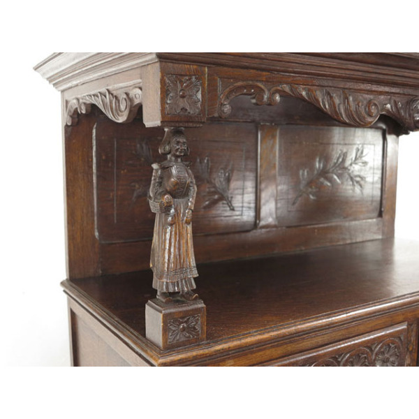 1880年頃 オーク材 フランス アンティーク・キャビネット antique62983