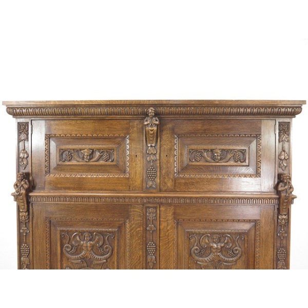 1930年頃 オーク材 イタリア アンティーク・キャビネット antique63112