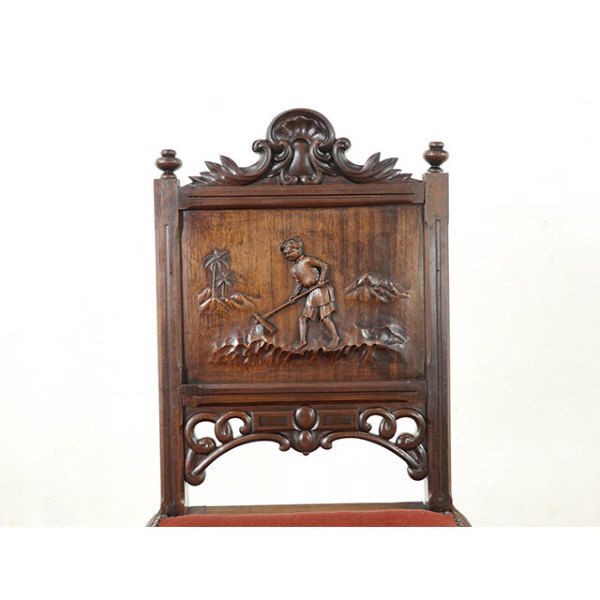1900年頃 マホガニー材 フランス アンティーク・チェア antique63854d