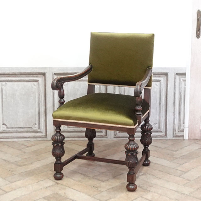 1920年頃 オーク材 フランス アンティーク・チェア antique64302d 新着
