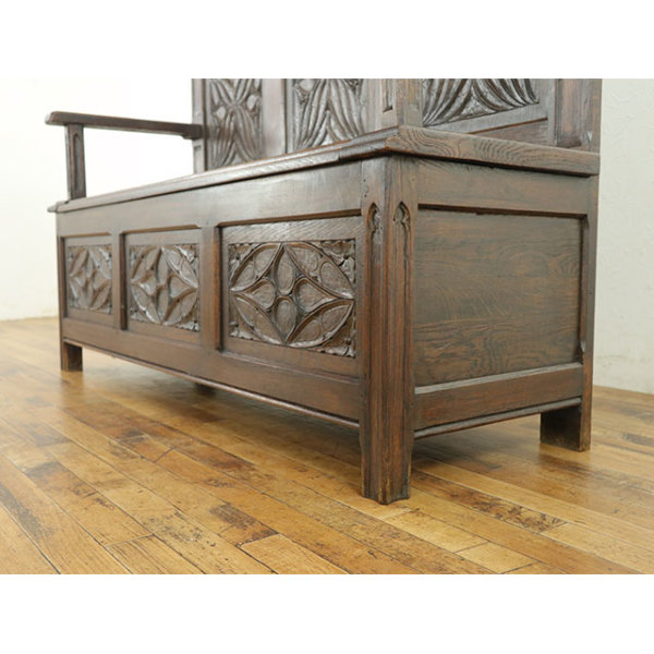 1910年頃 オーク材 フランス アンティーク・ベンチ antique64342 新着