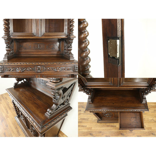 1900年頃 オーク材 フランス アンティーク・キャビネット antique64435