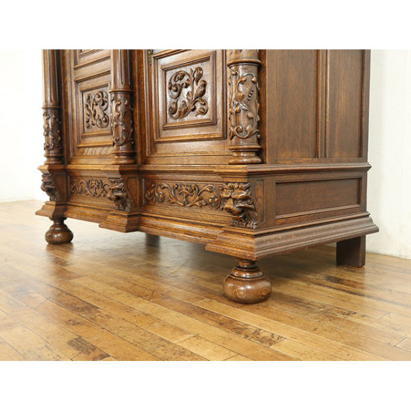 1900年頃 オーク材 フランス アンティーク・キャビネット