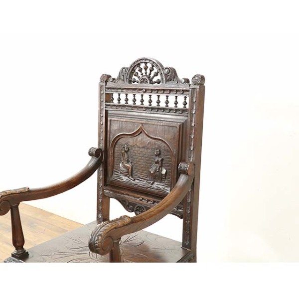 1900年頃 チェスナット材 フランス アンティーク・チェア