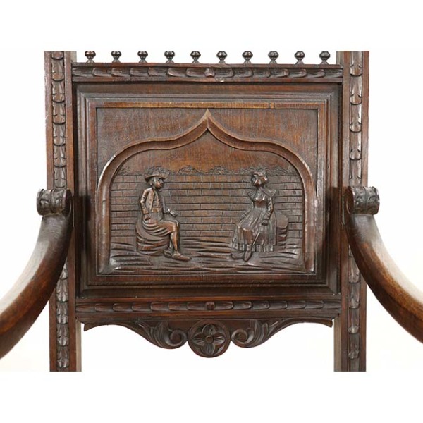 1900年頃 チェスナット材 フランス アンティーク・チェア