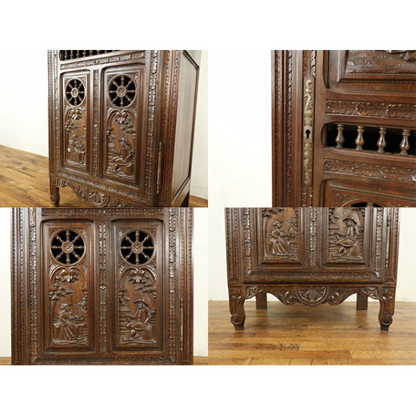 1900年頃 チェスナット材 フランス アンティーク・キャビネット