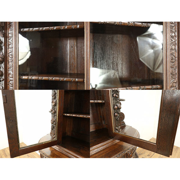 1880年頃 オーク材 フランス アンティーク・キャビネット antique64867