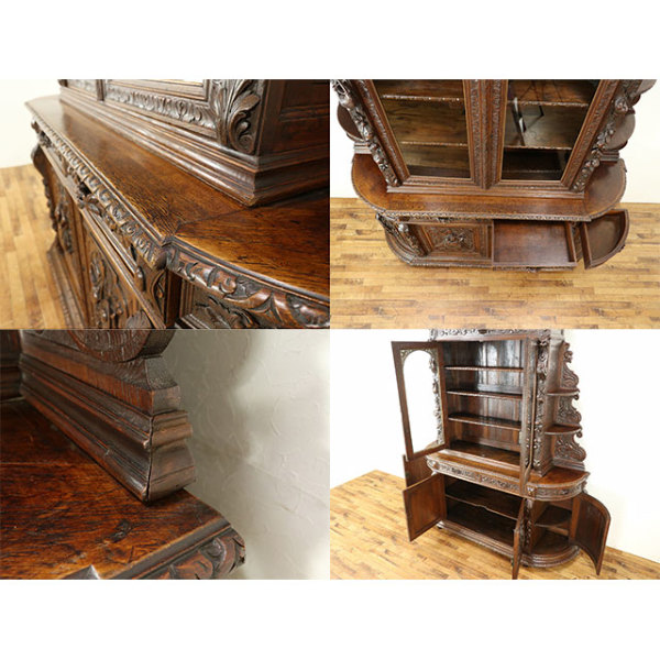 1880年頃 オーク材 フランス アンティーク・キャビネット antique64867