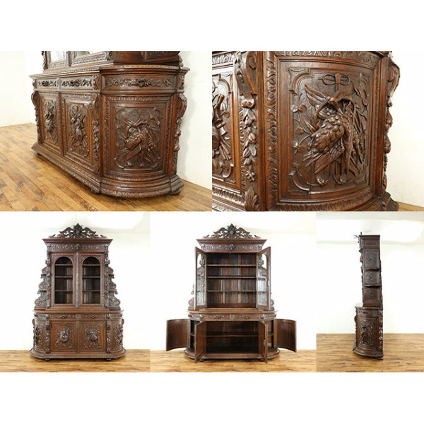 1880年頃 オーク材 フランス アンティーク・キャビネット antique64867