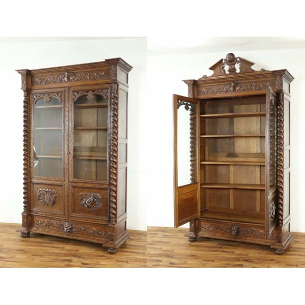 フランスアンティーク　キャビネット 1900年頃 オーク材 フランス アンティーク・キャビネット antique64893