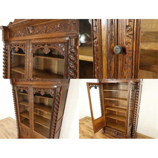 1900年頃 オーク材 フランス アンティーク・キャビネット antique64893